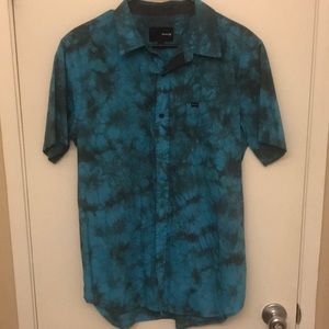Blue and Black Hurley Button Down.